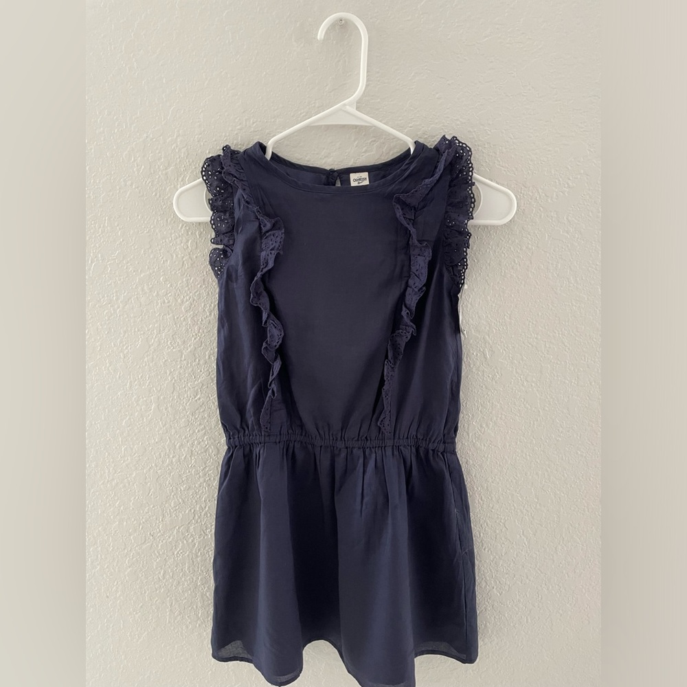 Beautiful dark blue dress OSHKOSH for 8 years old new one